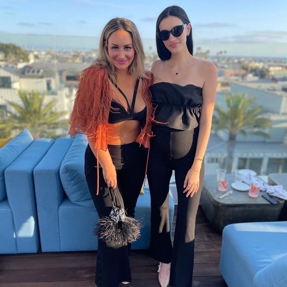 rebecca silk ostrich feather jacket - Picture 7 of 7